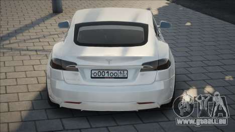 Tesla Model S White für GTA San Andreas