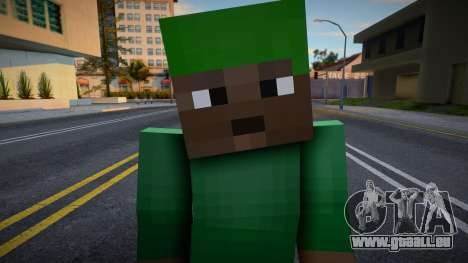 Fam1 Minecraft Ped pour GTA San Andreas