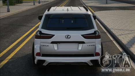 Lexus LX570 Khan White pour GTA San Andreas