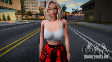 Niedliche Blondine im lässigen Outfit für GTA San Andreas