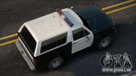 Ford Bronco Police 1982 V1.1 pour GTA San Andreas