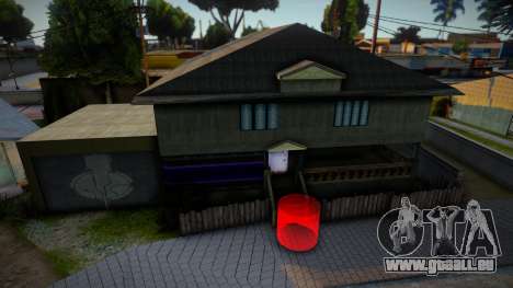 Halo Style Groove Street Gang Houses (Repaint) für GTA San Andreas
