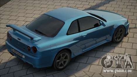 Nissan Skyline GTR-34 Blue für GTA San Andreas