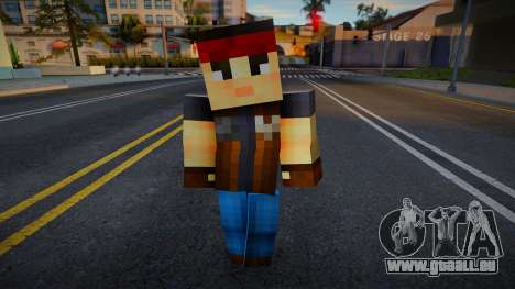 Bikerb Minecraft Ped pour GTA San Andreas