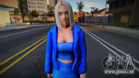 Blonde blue outfit für GTA San Andreas