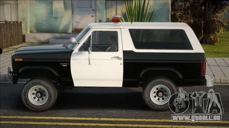 Ford Bronco Police 1982 V1.1 pour GTA San Andreas