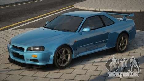 Nissan Skyline GTR-34 Blue für GTA San Andreas