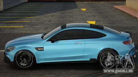 Mercedes-Benz C63S AMG Blue pour GTA San Andreas