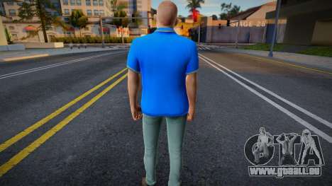 Un homme en T-shirt bleu pour GTA San Andreas