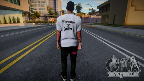 Anuel AA White T-Shirt für GTA San Andreas