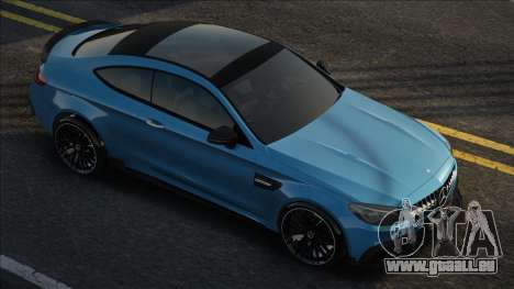 Mercedes-Benz C63S AMG Blue pour GTA San Andreas