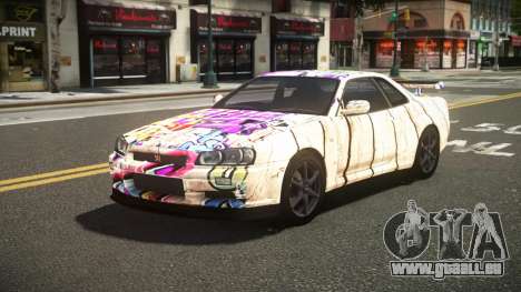 Nissan Skyline R34 L-Sport S13 pour GTA 4