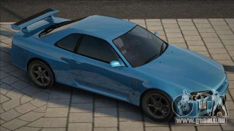 Nissan Skyline GTR-34 Blue pour GTA San Andreas