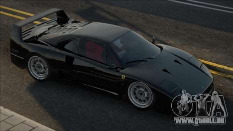 Ferrari F40 CCD Black für GTA San Andreas