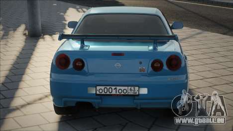 Nissan Skyline GTR-34 Blue pour GTA San Andreas