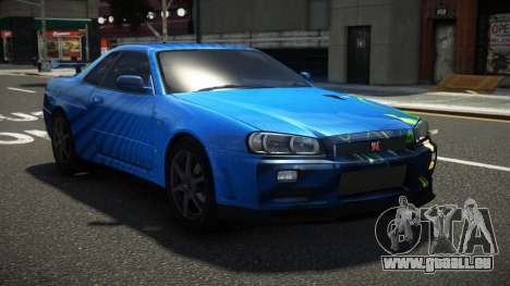 Nissan Skyline R34 L-Sport S10 pour GTA 4