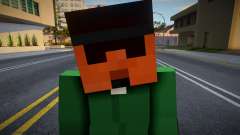 Ryder3 Minecraft Ped pour GTA San Andreas