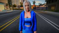 Blonde blue outfit pour GTA San Andreas