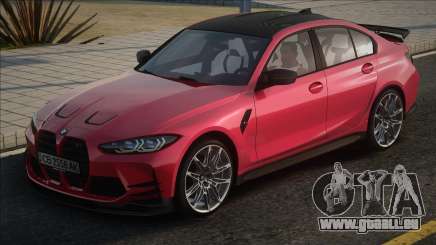 BMW M3 g80 Ukr Plate pour GTA San Andreas