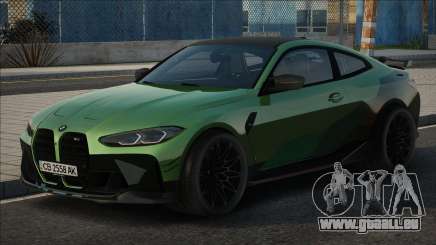 BMW M4 Coupe M-Performance UKR Plate pour GTA San Andreas
