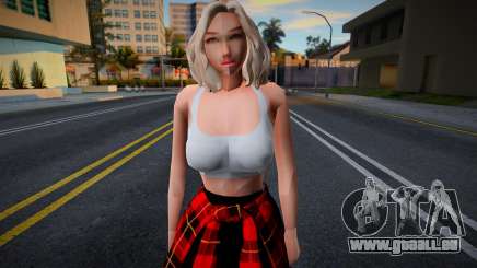 Jolie blonde en tenue décontractée pour GTA San Andreas