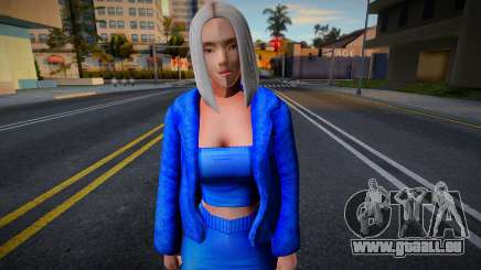 Blonde blue outfit für GTA San Andreas