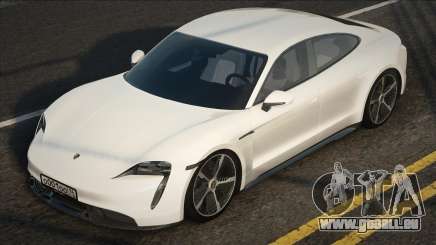 Porsche Taycan White CCD für GTA San Andreas
