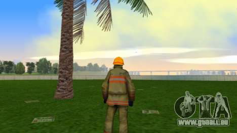 Fireman Upscaled Ped pour GTA Vice City