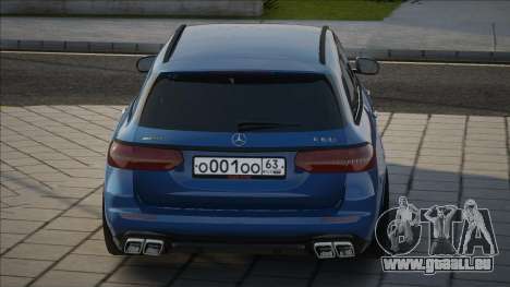 Mercedes-Benz E63s AMG Wagon [Blue] pour GTA San Andreas