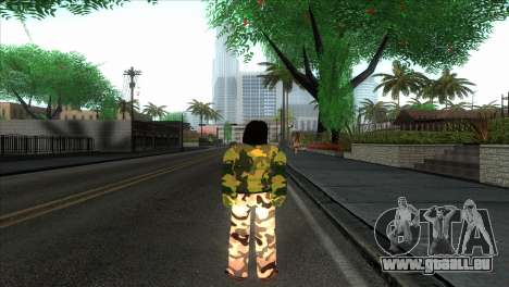 Camouflage de fille militaire pour GTA San Andreas