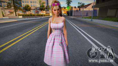 DOA Mila - Long Plaid Dress Barbie The Movie pour GTA San Andreas