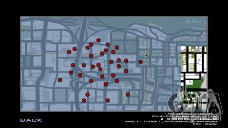 Unbegrenzte Anzahl von Markierungen auf der Kart für GTA San Andreas