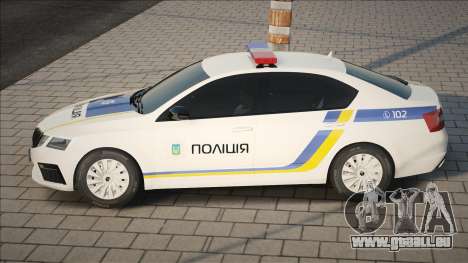 Skoda Oktavia VRS 2017 Police d’Ukraine pour GTA San Andreas