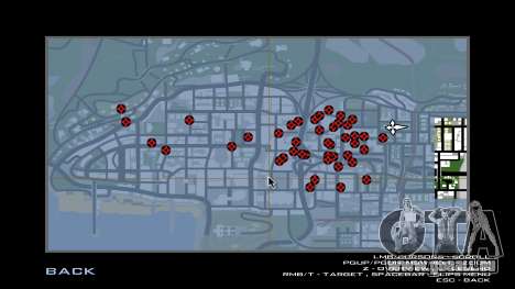 Unbegrenzte Anzahl von Markierungen auf der Kart für GTA San Andreas