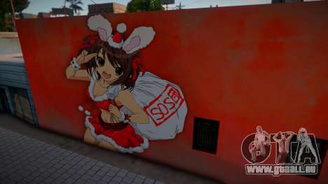 Graffiti Navideño De Haruhi für GTA San Andreas