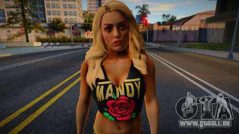 Mandy Rose Golden Outfit WWE pour GTA San Andreas