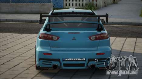 Mitsubishi Lancer Evo X UKR Plate für GTA San Andreas