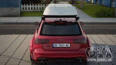 Audi RS6 Avant UKR Plate für GTA San Andreas