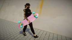 Pinkes Skateboard für GTA San Andreas