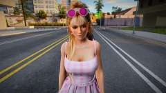 DOA Mila - Long Plaid Dress Barbie The Movie für GTA San Andreas