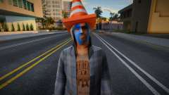 Homme sans-abri avec un cône sur la tête pour GTA San Andreas