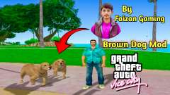 Mod Chien brun animé par Faizan Gaming pour GTA Vice City