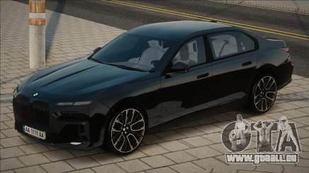 BMW 7-Series 2023 [Black] pour GTA San Andreas