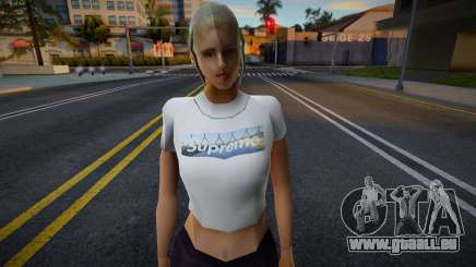 Jolie fille dans le haut de Supreme pour GTA San Andreas