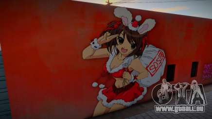 Graffiti Navideño De Haruhi für GTA San Andreas