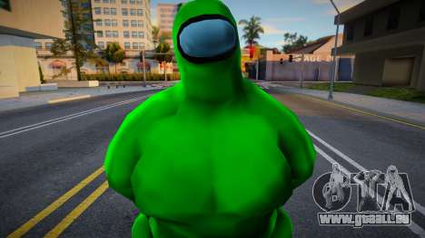 Among Us Imposter Musculosos Green für GTA San Andreas