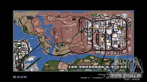 Handgezeichnete Karte für GTA San Andreas