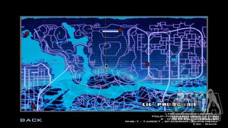 Karte im Retrowave-Stil für GTA San Andreas
