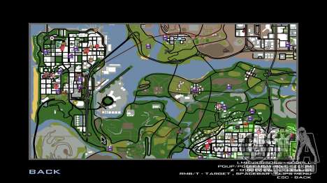 Icônes sur la carte DUCK MODS pour GTA San Andreas