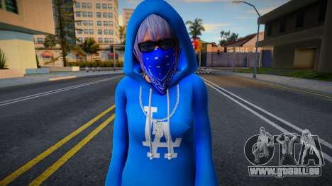 DOAXVV Shizuku - Hoodie LA Crips für GTA San Andreas